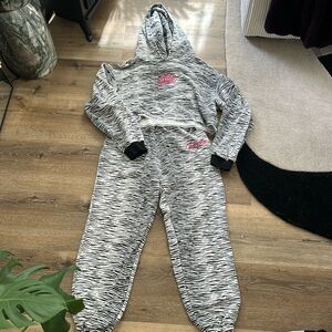 I AM GIA white tiger print sweat set